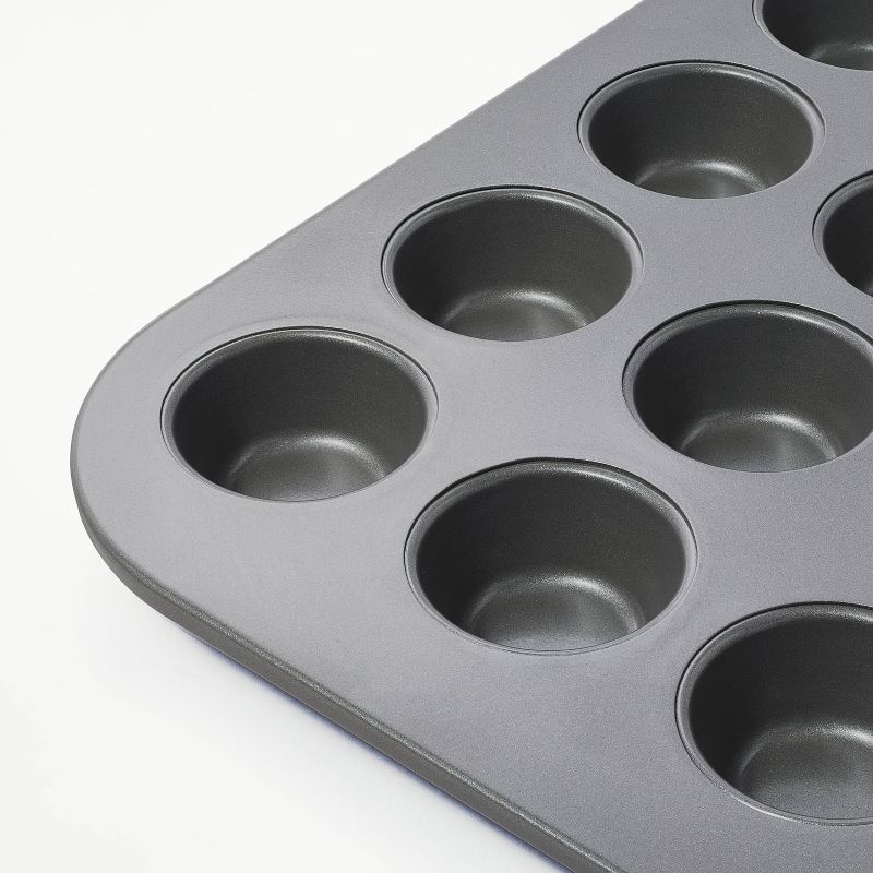 24ct Nonstick Aluminized Steel Mini Muffin Baking Pan - Figmint™, 4 of 5