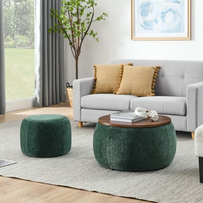 NicBex 16.9" Storage Bench Cube Storage Ottoman with Tray for Bedroom, Living Room