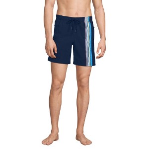 Lands' End Men's 7 Inch Volley Hydroliner Swim Trunks - 1 of 4