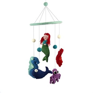 Slickblue 20" Handmade Felt Mobile - Perfect for Nursery or Kids' Room, Available in Multiple Designs - 1 of 4