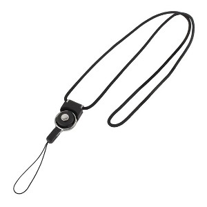 Unique Bargains Detachable Ring Neck Strap Lanyard Black for Cell Phone ID Card Holder - 1 of 4