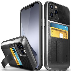 Vena Legacy Shockproof Protective Leather Wallet Minimalist Case with Kickstand for Apple iPhone 12 / iPhone 12 Pro - 1 of 4