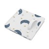 Sweet Jojo Designs Boy or Girl Gender Neutral Unisex Set of 2 Kids' Decorative Fabric Storage Bins Bear and Moon Blue Gold and Grey - 4 of 4