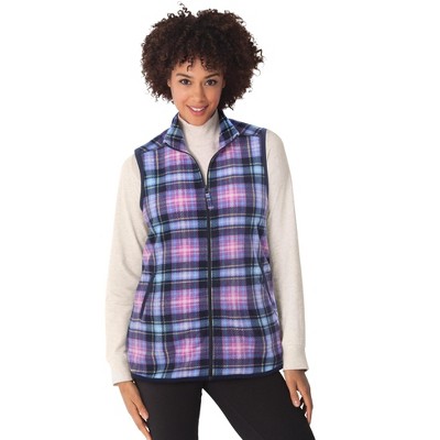 Woman Within Zip-Front Microfleece Vest