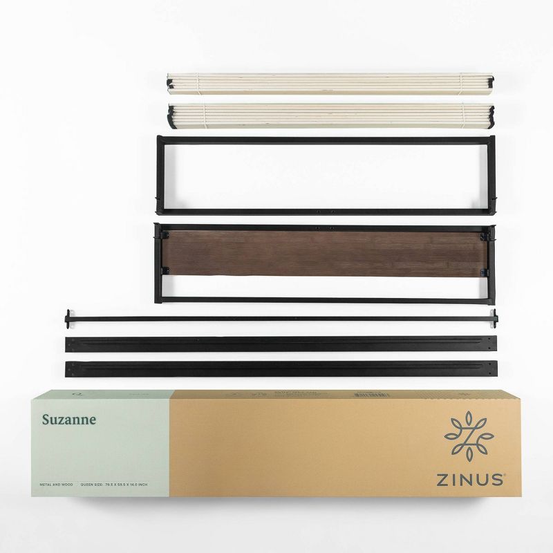 14" Suzanne Platform Bed Frame Gray Wash - Zinus, 6 of 7