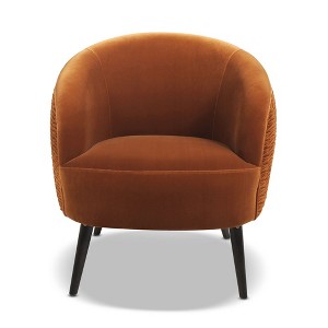 Jennifer Taylor Home London Mid-Century Modern Ruched Barrel Chair - 1 of 4