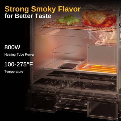 East Oak 30-Inch Black Electric Smoker with Digital Control and 4 Racks