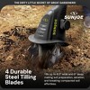 Sun Joe Electric Corded Garden Cultivator with 2.5A Motor and Steel Blades, Cultivates in 6.3 Inch Wide Path for Small Gardens & Flower Beds, TJ599E - 4 of 4