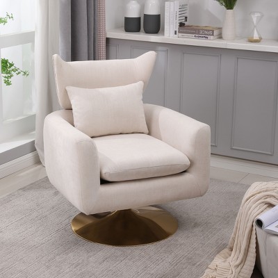 NicBex Accent Swivel Chair Classic 360-degree Swivel Chair Sofa Chair  Comfy Chair for Reading Room, Bedroom