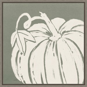 Amanti Art Autumn Tones VII Chalk Green by Anne Tavoletti Canvas Wall Art Print Framed 22-in. W x 22-in. H. - 1 of 4