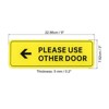 Unique Bargains Acrylic Self-Adhesive Business Please Use Other Door Left Arrow Sign - 2 of 4