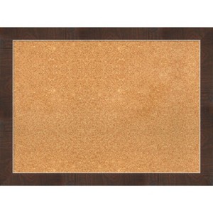 Amanti Art Wildwood Brown Narrow Framed Corkboard, Natural Cork - 1 of 4