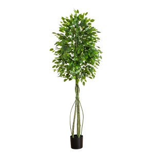 Nearly Natural 6.5-ft UV Resistant Artificial Ficus Tree (Indoor/Outdoor) - 1 of 1