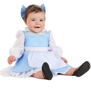 HalloweenCostumes.com Infant Belle Costume Dress for Baby Girls | Beauty and the Beast Outfit Includes Dress,  Apron, and Hair Bow - 1 of 4