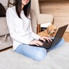 Long Pile Faux Sheepskin Floor Cushion, Ultra-Soft Shaggy Carpet for Bedroom, Living Room, Sofa, Kids Room - 4 of 4
