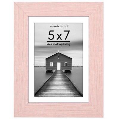 Americanflat Wide Molding Picture Frame with Mat