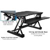 Mount-It! Standing Desk Sit-Stand Desk Converter Height Adjustable, Large Surface Area, Holds Up to 33 lbs. of Weight - 2 of 4