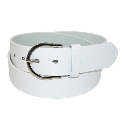 Ctm Womens Basic Bridle Belt, Medium, White : Target