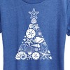 Women's - Instant Message - Sea Shell Christmas Tree Short Sleeve Graphic T-Shirt - 2 of 4