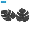 Unique Bargains Faux Lifelike Appearance Durable Artificial Palm Black Leaves - 3 of 4