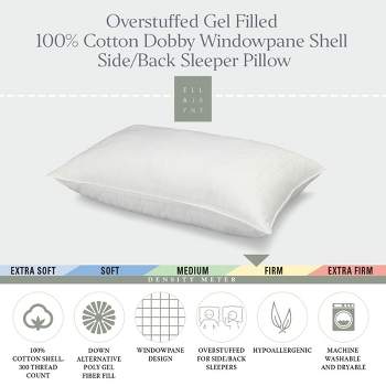 Ella Jayne 100% Cotton Dobby-Box Shell  Down Alternative Pillow
