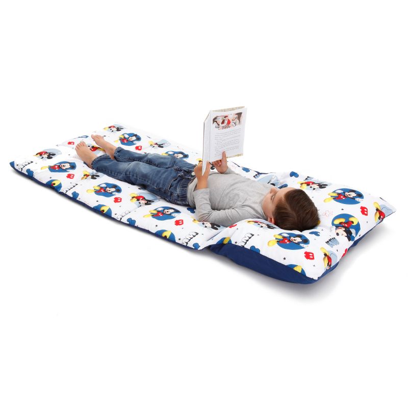 Disney Mickey Mouse Easy-Fold Toddler Nap Mat in Blue, 3 of 7