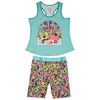 Womens SpongeBob SquarePants Psychadelic Fields Racer Back Tank and Shorts Sleepwear Set - Small - 2 of 2
