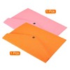 Unique Bargains Felt Envelope Office Business Travel Storage File Bags 2 Pcs - 3 of 4