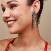 SOHI Women's Crystal Silver Party Drop Earrings - 3 of 4