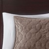Sapphtopaz 3-Piece Velvet Geometric Quilt Set, Full/Queen Comforter Set, Bedding with 2 Shams for Women, Men, Kids & Teens - 2 of 4