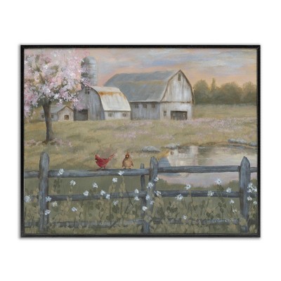 Stupell Industries Blossoming Trees Country Farm, 30" x 24"