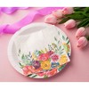 Juvale 100 Pack Vintage Floral Paper Napkins, 2-Ply, 6.5x6.5”, Napkins for Bridal Shower, Spring Tea Party, & Wedding - 3 of 4