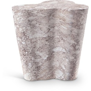 Meridian Furniture,Monza Marble Finish Concrete End Table - 1 of 4