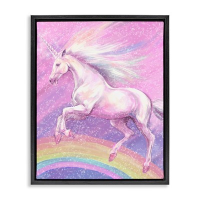 Stupell Industries Rainbow Unicorn Scene, 25" x 31"