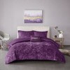 Sapphtopaz 3-Piece Blush Crushed Velvet Comforter Set, Diamond Quilted Twin/Twin XL Quilt Set with Shams & Decorative Pillow - 4 of 4