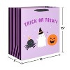 Extra Large Square Halloween Gift Bag Spider and Pumpkin - 3 of 3