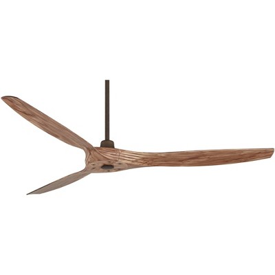 Casa Vieja 60" Aireon Bronze and Aged Boardwalk Damp Rated Outdoor Ceiling Fan