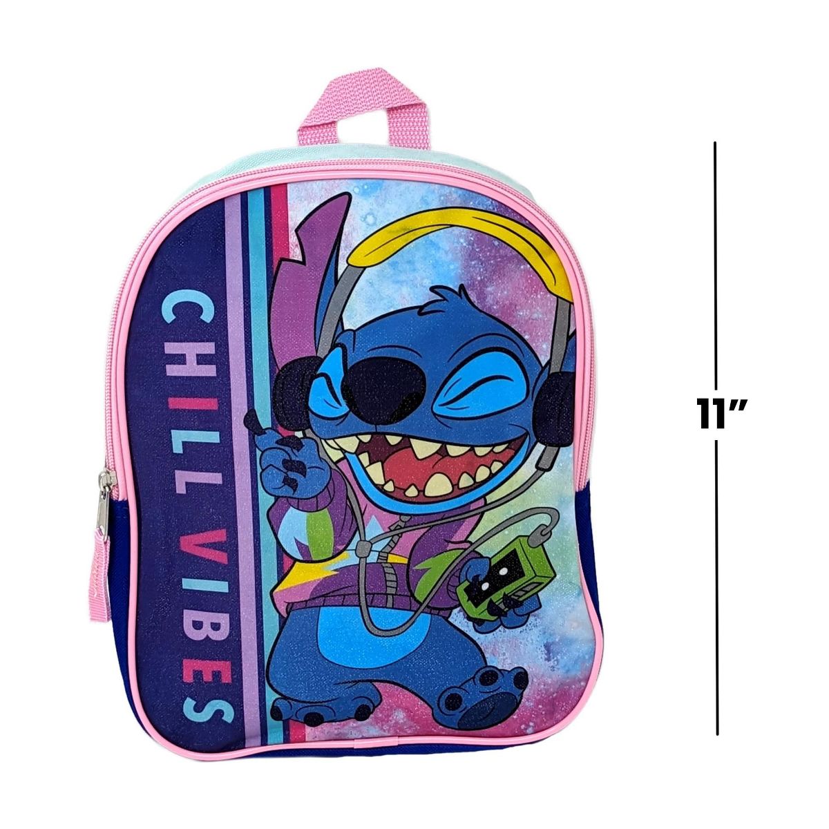 Bioworld Disney Lilo and Stitch Chill Vibes 11 Inch Mini Backpack - thumbnail 4
