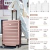 BEAFUP Hardshell Luggage Set 3 Piece, Durable ABS+PC Travel Suitcase with Spinner Wheels for Men Women (20/24/28 Inch) - 3 of 4
