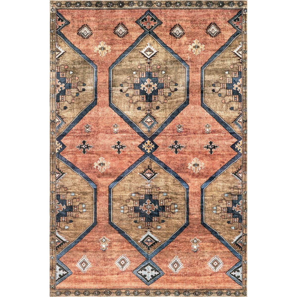 Nuloom Judy Traditional Persian Pet Friendly Machine Washable Area Rug