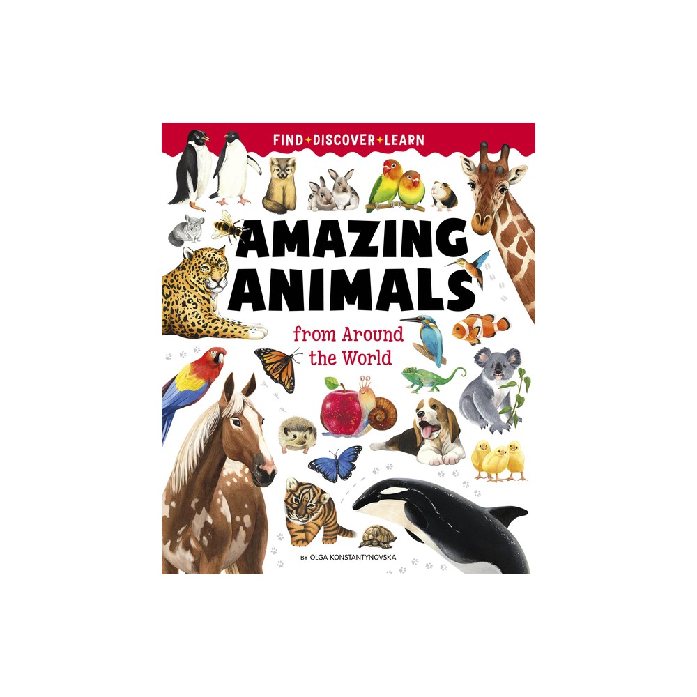 Big Book of Amazing Animals - (Find, Discover, Learn) by Olga Konstantinovskaya & Clever Publishing (Hardcover)