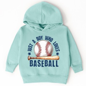 The Juniper Shop Just A Boy Who Loves Baseball Toddler Hoodie - 1 of 4