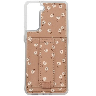 Walli Cases Falling for Floral Phone Case with Wallet and Finger Strap