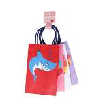 4ct Jr Valentine's Day Shark/Rainbow/Lion/Unicorn Gift Bags - Spritz™