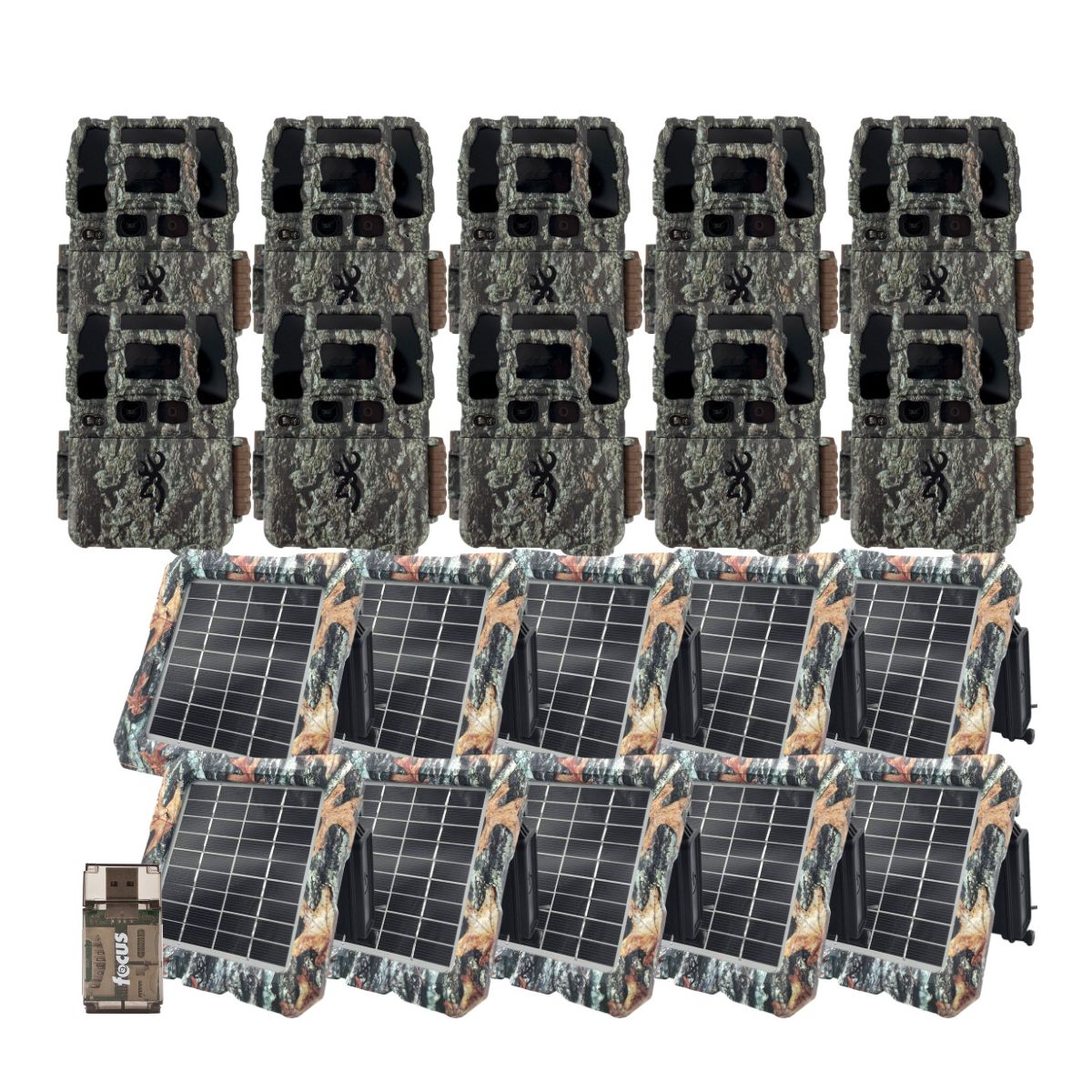 Browning Trail Camera-Dark Ops Pro DCL NANO Bundle with Solar Power (10-Pack)