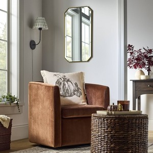 Vernon Upholstered Barrel Swivel Accent Chair - Threshold™ designed with Studio McGee - 1 of 4