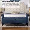 NicBex Modern 57.5" Storage Bench Wood Accent Stools with Tufted Top and Rolling Arms for Bedroom and Entryway - 3 of 4