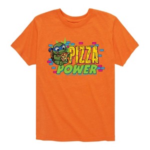 Boys' - Teenage Mutant Ninja Turtles Mutant Mayhem - Leo Pizza Power Short Sleeve Graphic T-Shirt - 1 of 4