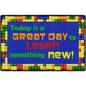 Flagship Carpets Great Day to Learn Something New Welcome Mat, 2' x 3' - 1 of 4