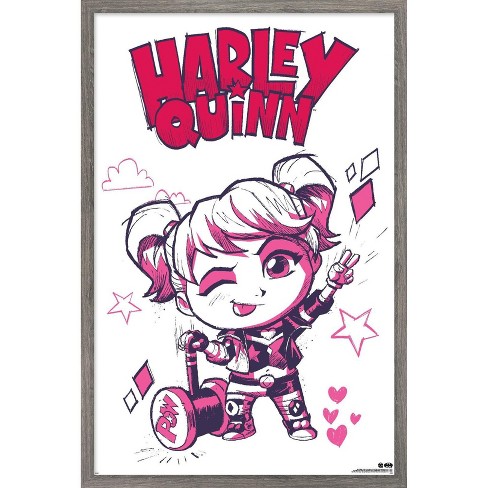 Trends International DC Comics Batman: Gotham Inked - Harley Quinn Framed Wall Poster Prints - image 1 of 4